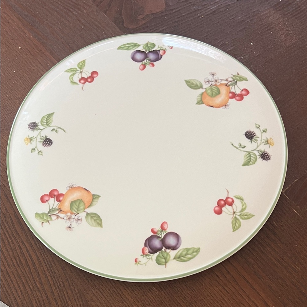 Marks & Spencer Ashberry Gateau Plate With Fruit Design